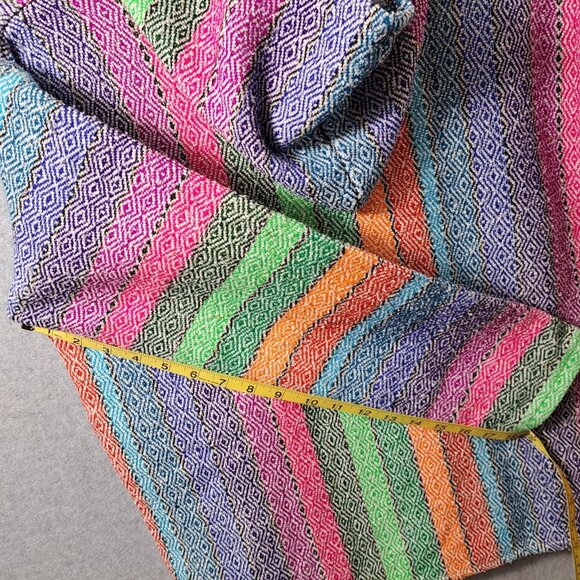 Molina Hoodie Mens M 38/40 Pullover Mexi Baja Beach Blanket Striped Multi Unisex - Picture 6 of 16